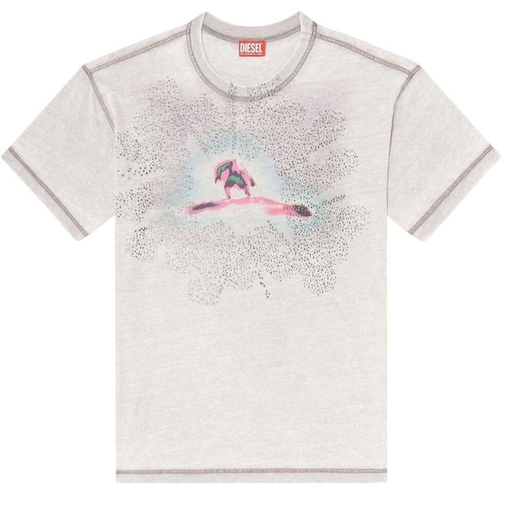 Diesel Mens Regular T-Shirt / Gray